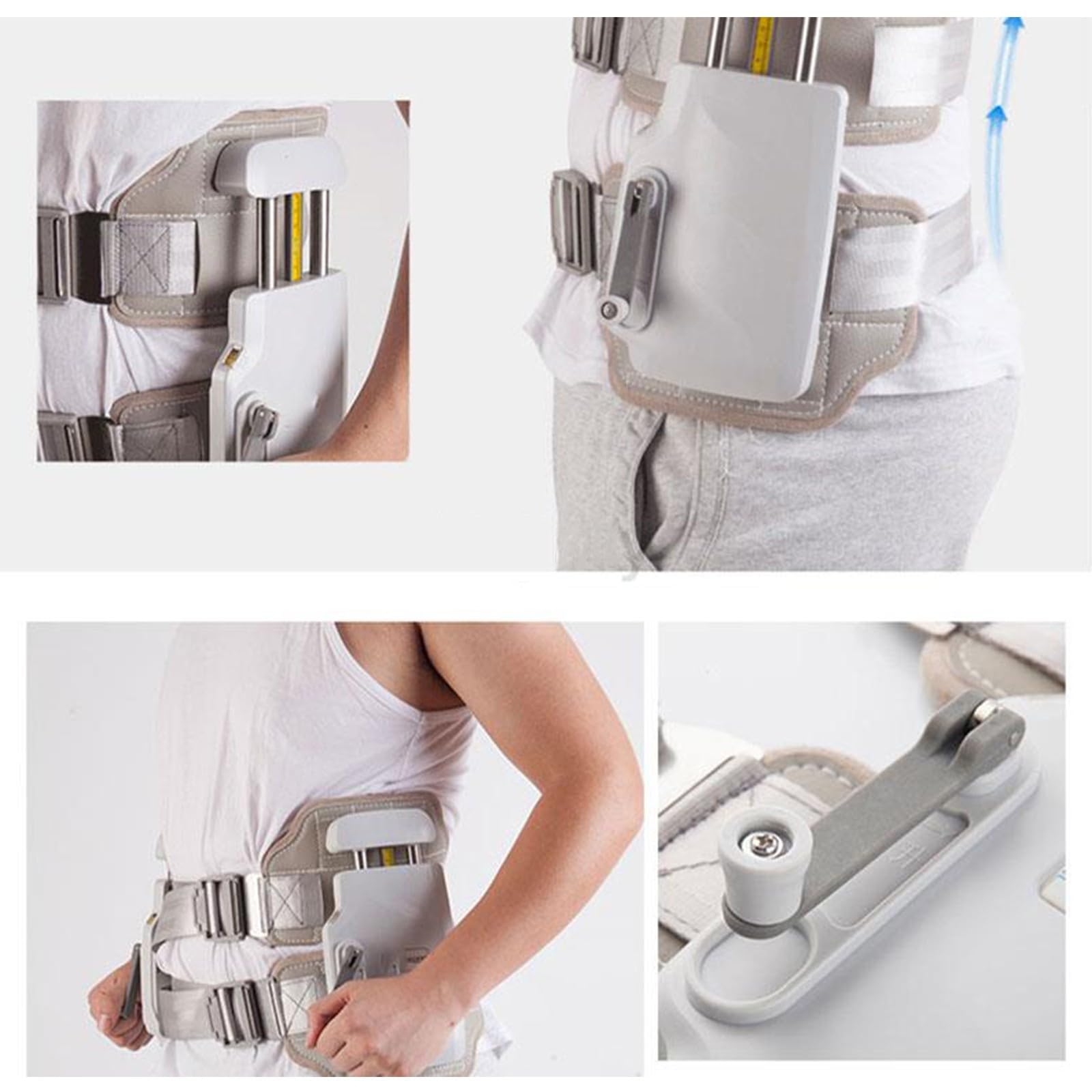 Amazon | 腰椎牽引減圧バックベルト脊椎腰椎ディスク牽引トラクター